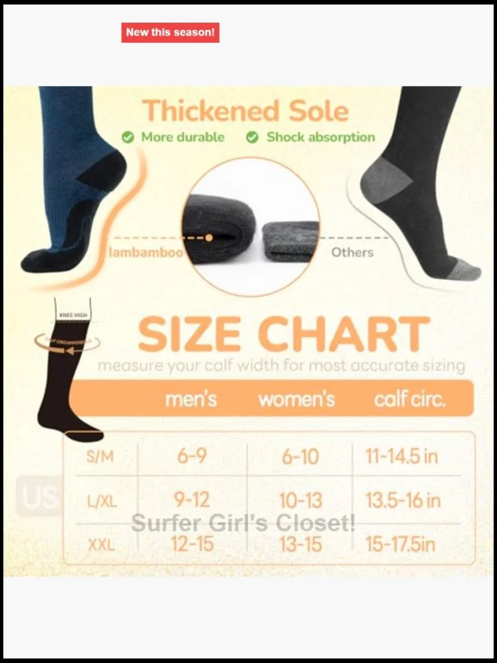 Unisex Merino Wool Compression Socks 15-20 mmHg for Travel
